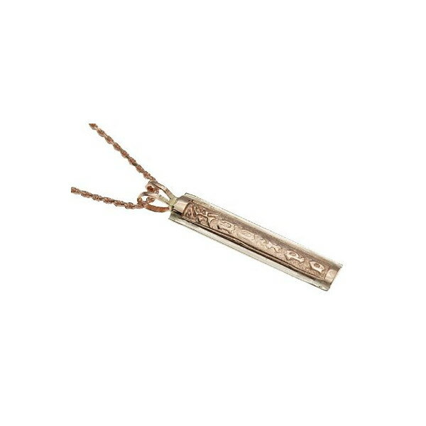 ハワイアンジュエリー ネックレス ペンダントトップ お好きな文字の浮き彫り2トーン ゴールドトップ オーダーメイド 選べるゴールドカラー メンズ レディース プ...