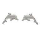 ハワイアンジュエリー ピアス スタッドピアス イヤリング シルバー925 イルカ ロジウムコーティング 小さめ ミニサイズ