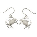ハワイアンジュエリー ピアス フックピアス イヤリング シルバー925 クラブ カニ ロジウムコーティング