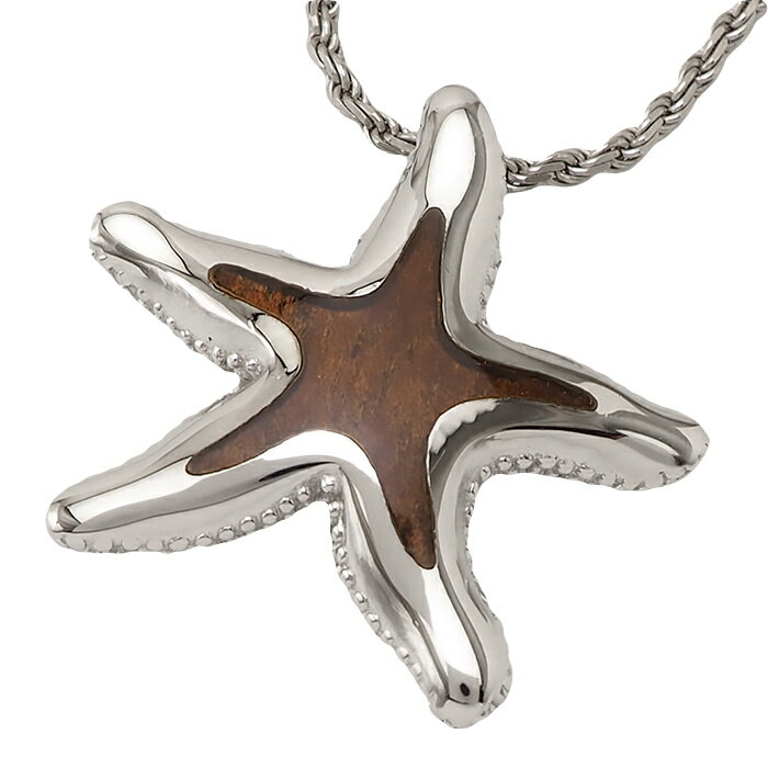 ハワイアンジュエリー ペンダント トップ シルバー925 aumakua コアウッド スターフィッシュ シルバー..