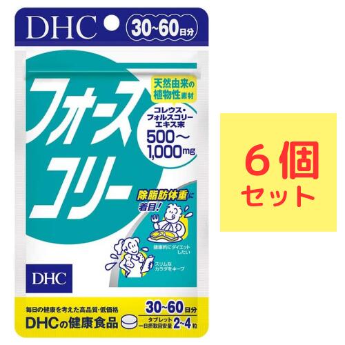 DHC フォースコリー 30日~60日分×6袋セット（720粒） ディーエイチシー サプリメント ダイエット タブレット 健康食品