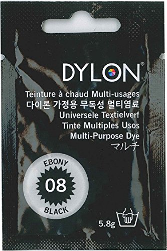 DYLON ダイロン 染料 『マルチブリスター 粉末 8 Ebony Black エボニーブラック』