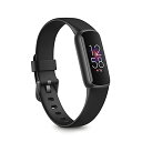 Fitbit Luxe トラッカー フィットネストラッカー ブラック/グラファイト 5日間以上のバッテリーライフ/スマートウォッチ