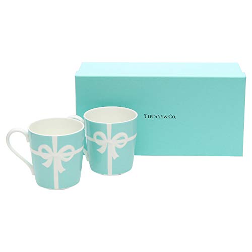 ティファニー TIFFANY&amp;Co マグカップ ブルー リボン ボックス マグカップ ボーンチャイナ 225ml