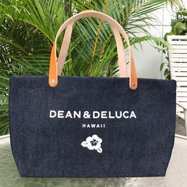 [DEAN&DELUCA/ディーンアンドデルーカ]ハワイ　ザ・リッツ・カールトン店限定レザーハンドル・スモールトート　インディゴブルー　ハワイ直輸入