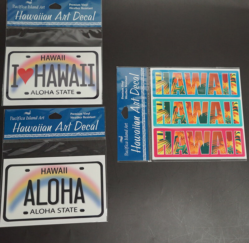 【8000円以上で送料無料!】ハワイアンデザイン!ステッカー 1枚※ご希望の種類を1枚お選びください。※北海道・九州は1万円以上で送料無料!(沖縄のぞく)
