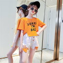 子供服 セットアップ キッズ 女の子 半袖 2点セット 上下セット Tシャツ 薄手 ショートパンツ おしゃれ カジュアル 涼しい 可愛い ジャージ 新品