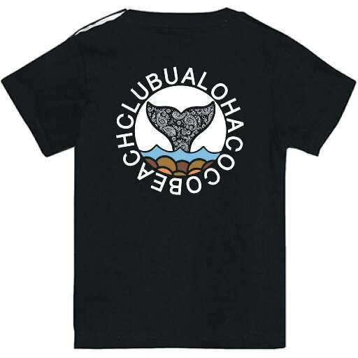 Whale tail fin tee【baby size】BLACK Whale tail fin tee【baby size】BLACK