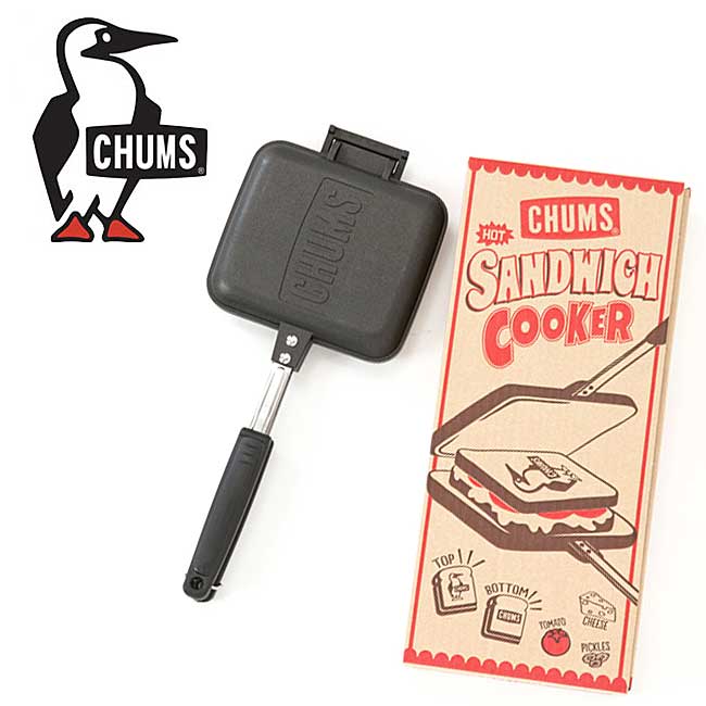 チャムス CHUMS HOT SANDWITCH COOKER ホットサンドイッチクッカー バーベキュー キャンプ フライパン CH62-1039 240326 