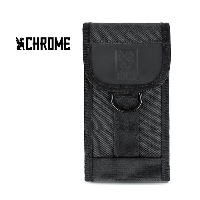 クローム スマホポーチ CHROME INDUSTRY [ AC126 ] LARGE PHONE POUCH BLK ラージフォン ポーチ 携帯ケース リュック [0315]