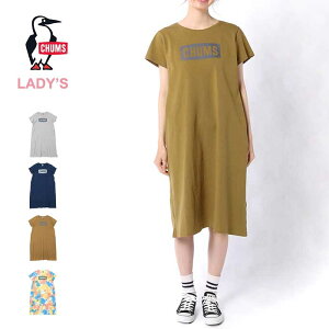 【20-21日は全品5-10倍！SPUで最大23倍】チャムス レディース ワンピース Chums [ CH18-1212 ] CHUMS LOGO DRESS チャムスロゴドレス 半袖 ヘビーウェイトコットン [220224]