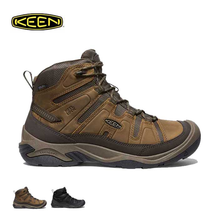 キーン ハイキングシューズ KEEN サーカディア ミッド ウォータープルーフ CIRCADIA MID WP 防水 トレッキングシューズ メンズ 