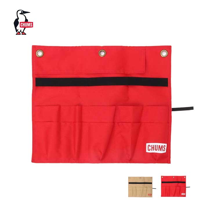 チャムス キッチンツール用ウォールポケット Chums [ CH60-3371 ] LOGO KITCHEN TOOL ROLL キッチンツールロール アウトドア [220830]【SPS06】