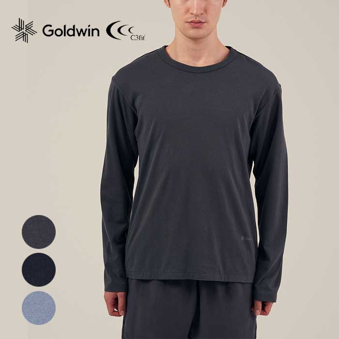 C3fit リポーズ ペーパー ロングスリーブ Tシャツ  Re-Pose Paper L/S T-shirt 光電子 リカバリーウエア メンズ 