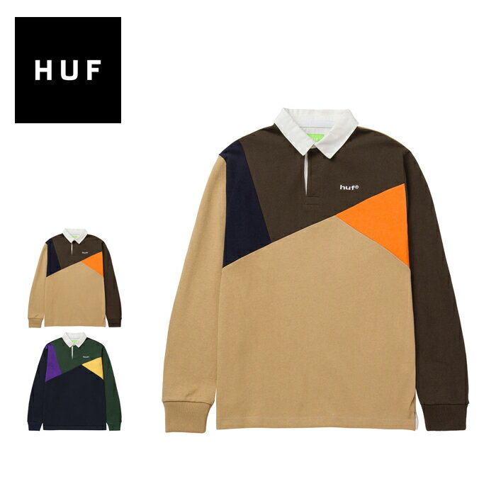 HUF ハフ ラガーシャツ [ KN00394 ] MIXED UP L/S KNIT POLO 長袖ポロ メンズ [220930]【SPS06】