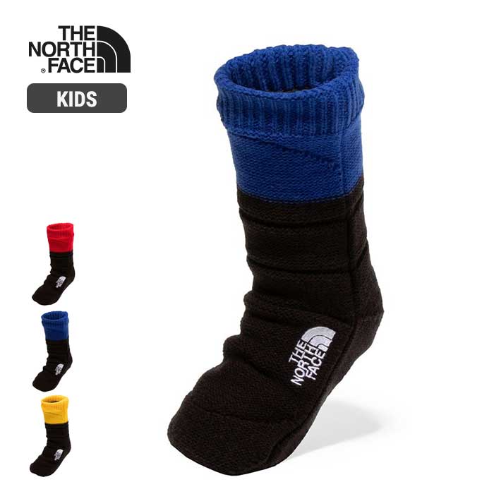 ノースフェイス キッズ ルームソックス THE NORTH FACE NNJ82233 K NSE BOOTIE SOCKS ヌプシ ブーティソックス メール便 220915