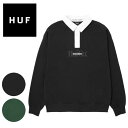 HUF ハフ ポロスウェット (KN80068) WORKMAN LS ZIP POLO トレーナー スウェット 襟付き メンズ 230117 【SPS2403】