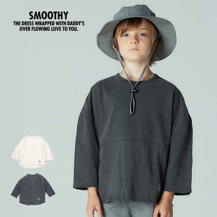 スムージー キッズ 7分袖Tシャツ SMOOTHY [ 29CA-07 ] 切替7分丈Tee 子供服 [メール便] [230216]