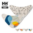 マイファーストHHアウトドアプリントビブセット（ベビー） B My First HH Outdoor Print Bib Set リバーシブルで使えるビブの2枚セット。HELLY HANSENらしいテキスタイルを組み合わせました。1枚は、H...