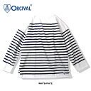 ORCIVAL オーシバル メンズ #6130 ワイドボディ ボートネック カットソー 長袖 ボーダー バスクシャツ オーチバル [230418]【SPS12】