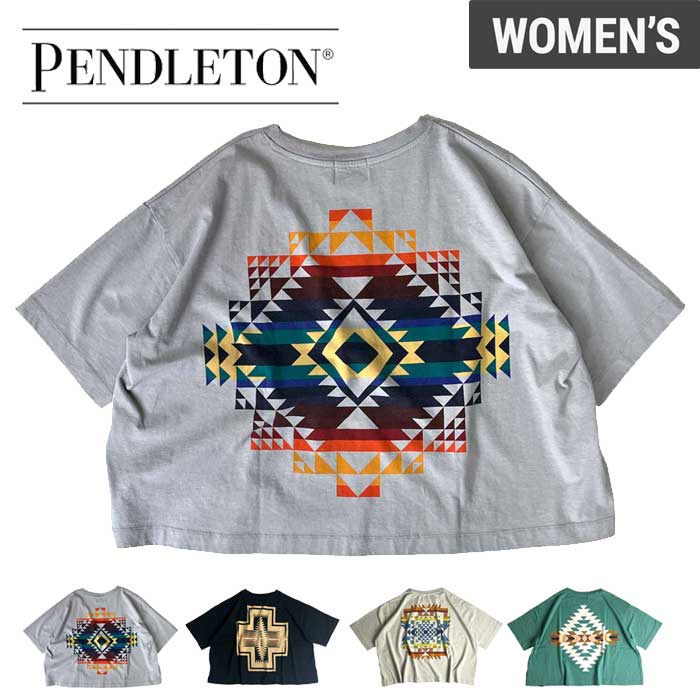 ペンドルトン レディース バックプリント Tシャツ PENDLETON ( 19804411 ) S/S BP Tee W'S ネイティブ柄 半袖 [メール便] [230330]【SPS2403】