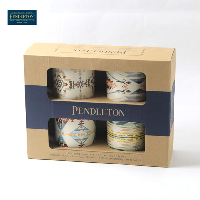 【最大64%OFFスーパーSALE】ペンドルトン マグカップ セット 4点 PWM XC880 チーフジョセフ セラミック 355ml ギフト PENDLETON 結婚祝い 新築祝い 引っ越し祝い220329]【SPS2603】