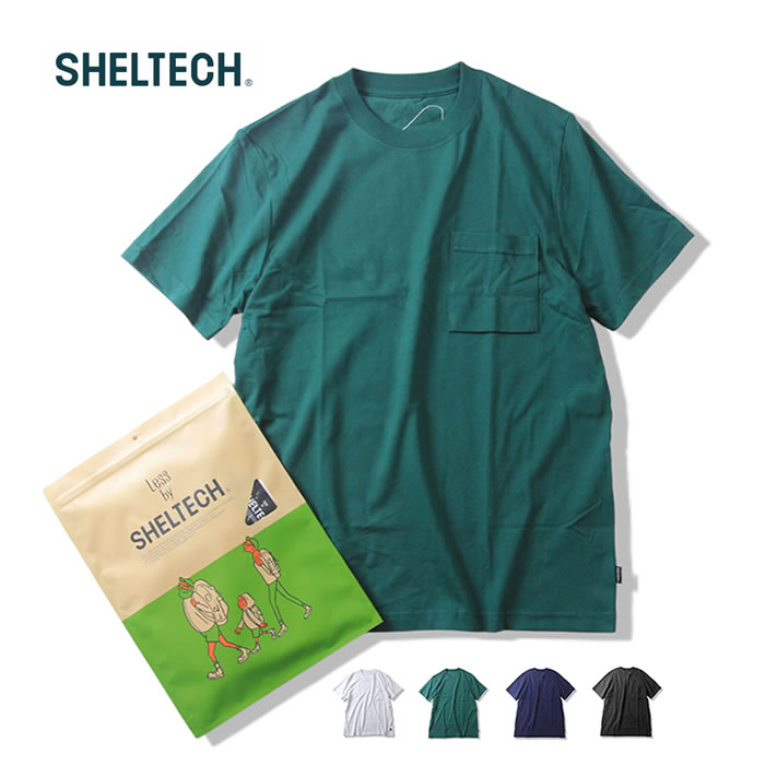 シェルテック Tシャツ SHELTECH (SHL23SS001) Men's Regular T 涼しい 冷感素材 半袖 メンズ 