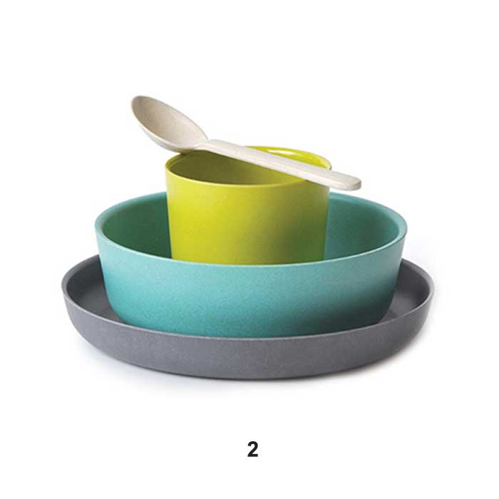 EKOBO エコボ バンビーノ (キッズセット) 4点セット[スモールカップ/ボウル/スモールプレート/スプーン] 小皿 器 子供 ギフト バンブー 竹製 食器 [0330]