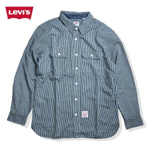 リーバイス ワークシャツLEVI'S ( A5772-0000 ) WORKWEAR クラシック ワーカーシャツ ヒッコリー メンズ レディース [230812]