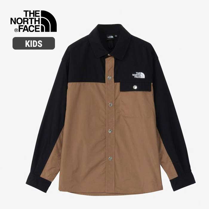 【4日20時-全品P5倍 マラソン買い回り/SPUで最大28.5倍】ノースフェイス キッズ 長袖シャツ THE NORTH FACE [ NRJ62322 ] L/S NUPTSE SHIRT ロングスリーブヌプシシャツ 子供 [230812]