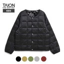 タイオン キッズ インナー ダウンジャケット TAION (Y104) CREW NECK BUTTON DOWN JKT ユース 150-160cm  