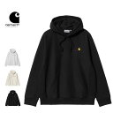 カーハートWIP メンズ パーカー Carhartt プルオーバー メンズ ルーズ フィット ヘビーウェイト I028279 HOODED AMERICAN SCRIPT SWEAT フード フーディ スウェット Pull Over Hoody Parker トップス メンズ 男性用 (231102)