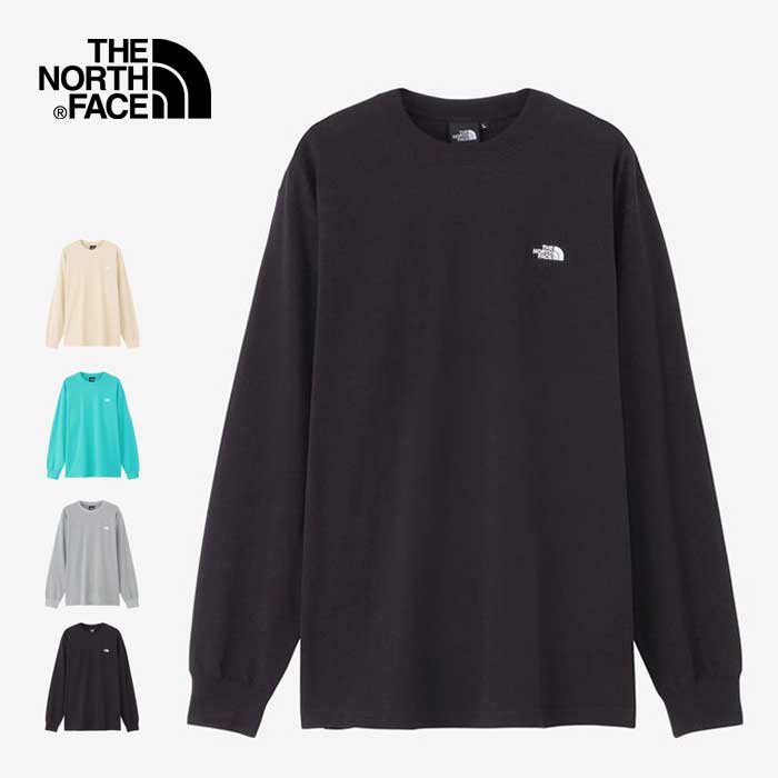 ノースフェイス メンズ 長袖Tシャツ THE NORTH FACE NT32443 LS NUPTSE COTTON T ロングスリーブ ヌプシ コットン ティー ロンT UVガード 刺繍ロゴ (240304)