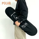 POLeR ポーラー SKATE DECK COVER BLACK スケートデッキカバー スケートボードケース スケボー デッキカバー スケボーカバー スケボーケース (240317)