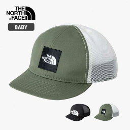 ノースフェイス ベビー メッシュキャップ THE NORTH FACE NNB02401 B MESSAGE MESH CAP キッズ 帽子 (240310)