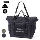 【最大P32倍!!お買い物マラソン!!】ポーラー 2WAYトートバッグ POLeR X-CLOTH TOTE 32L ショルダーバッグ メンズ レディース ユニセックス TPU素材 防水 ミリタリー ブラック カーキ (240331)