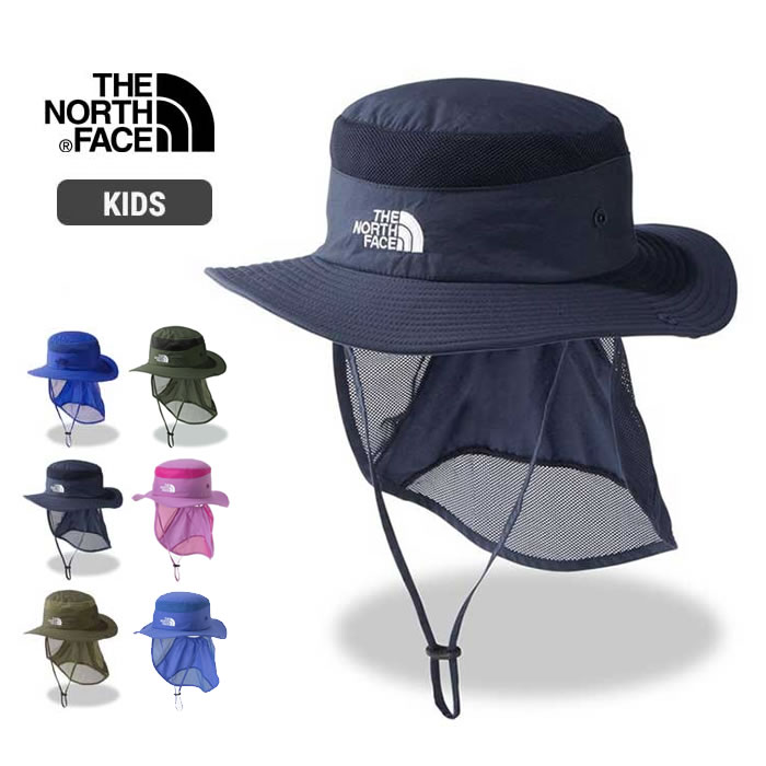 楽天FASHION DELIVERIES 楽天市場店ノースフェイス キッズ サンシールドハット THE NORTH FACENNJ02316 K SUNSHIELD HAT キャンプ アウトドア 帽子 （240310）