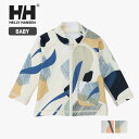 ヘリーハンセン ラッシュガード UVカット ベビー 長袖 フルジップ 男の子 女の子 ユニセックス HELLY HANSEN HB82426 B L/S FZ RASHGUARD ロングスリーブプリントフルジップラッシュガード プール 海 水遊び 耐海水 80cm / 90cm 春夏 メール便 出産祝い (240414)【2506】