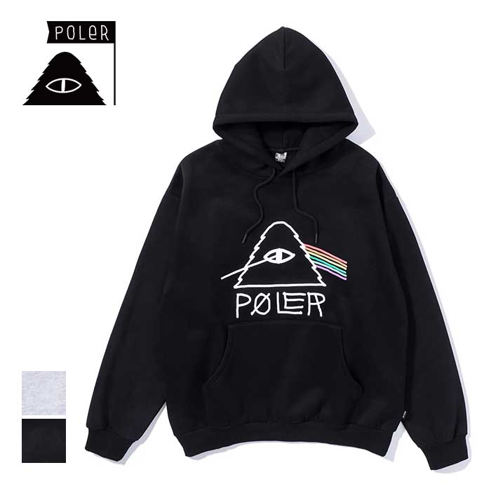 【最大64%OFF!!楽天スーパーSALE!!】ポーラー パーカー フーディ 長袖 メンズ poler PSYCHEDELIC HOOD ブラック グレー M L XL コットン カジュアル 秋冬 (240926)【SPS2512】