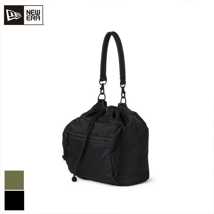 【最大P29倍!!10日は5と0のつく日!!】ニューエラ ショルダーバッグ NEWERA 2WAY DRAWSTRING POUCH NYLON TWL WAY ドローストリング ポーチ 3L 巾着バッグ ナイロンツイル ブラック グリーン 軽量 コンパクト ショルダー兼用 ユニセックス 14392362 (2502)