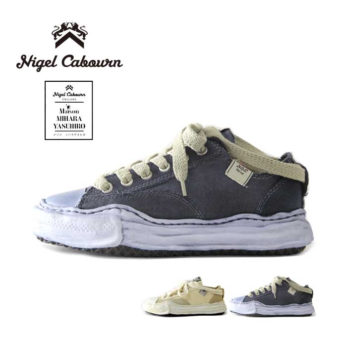 【25日はFD BONUS DAY 最大P31.5倍】ナイジェルケーボン メゾン ミハラヤスヒロ コラボ スニーカー Nigel Caboun MIHARA.Y LOW CUT OVER DYED SNEAKER 靴 シューズ [200825]