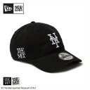【最大P21倍!!18日はご愛顧感謝デー!!】ニューエラ newera 920 THE MET ニューエラ キャップ The Met メトロポリタン美術館 MLB コラボ 9TWENTY ニューヨークメッツ メンズ レディース ユニセックス クロスストラップ コットン ロゴ 刺繍 黒 14457372 (250328)