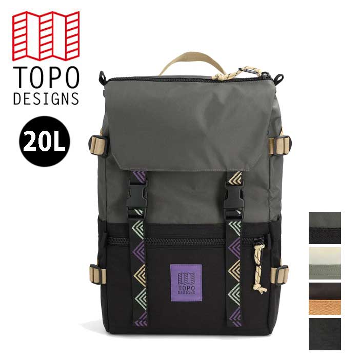 【マラソン最大P28倍】トポ トポデザインリュック TOPO DESIGNS 932436 ローバーパッククラシック 通勤 メンズ バックパック おしゃれ PC収納 20L 軽量 登山 デイパック トポデザイン 防水 パソコン収納 レトロデザイン (250328)