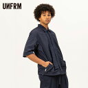 【最大P19倍!!15日は5と0のつく日!!】ユニフォームアウトドアスタンダード UNFRM OUTDOOR STANDARD SS-4377 TP AFRICAN EM S/S WORK SHIRTUNFRM アフリカン刺繍 半袖ワークシャツ PEタイプライター (250411)