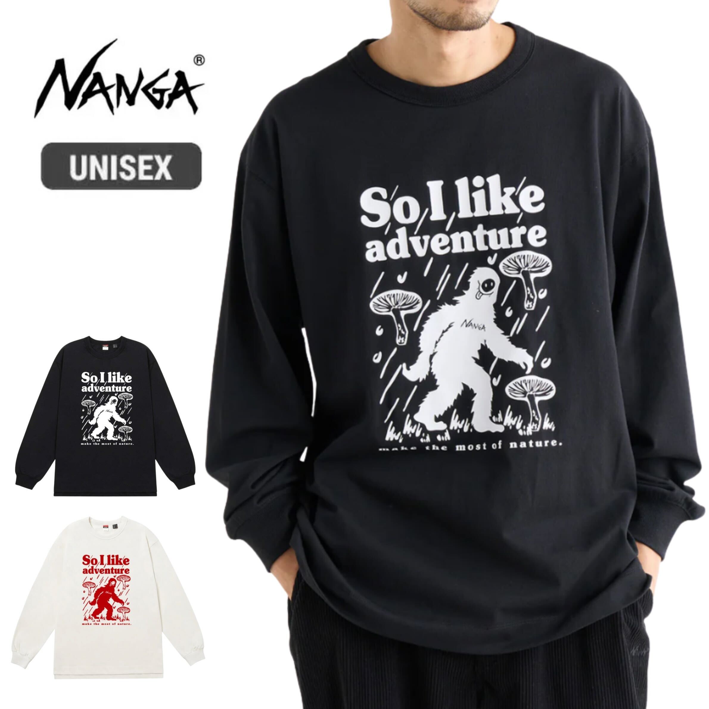 Rakuten - 【最大69%OFF楽天スーパーSALE】ナンガ NANGA ECO HYBRID L/S TEE/UMA エコハイブリッド オーバーサイズ ロングスリーブTシャツ 長袖 カットソー ユニセックス アウトドア フェレーヤーン 環境配慮素材 (250828) メール便
