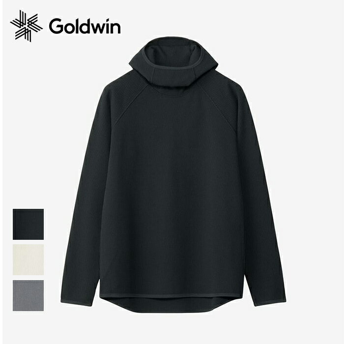 GOLDWIN ゴールドウィン フーディ GL45141 WF LIGHT L/S HD ワッフルライトロングスリーブフーディー ワッフル メンズ アウトドア パーカー 春夏 軽量 紫外線カット パーカー おしゃれ Goldwin ロングスリーブ サーマルパーカー フード付き 防臭