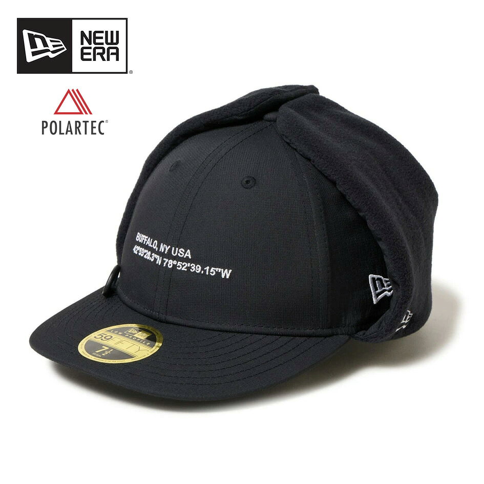【1日最大P21倍】ニューエラ キャップ NEWERA OD LP5950DE YOSHIDA WR LP 59FIFTY Dog Ear Angler Collection ブラック アウトドア 撥水 防風 耳当て付き ポーラテックフリース使用 吉田遊 吉田撃 コラボモデル 防寒 釣り アングラ (251011)