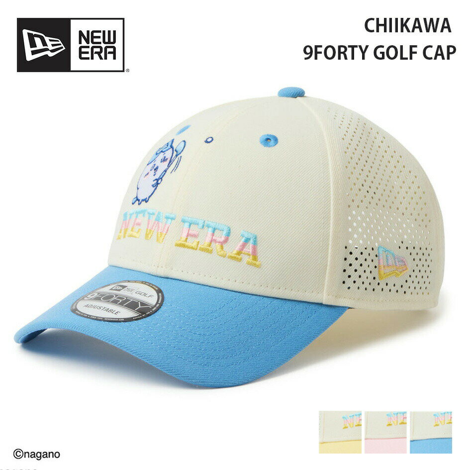 【決算セール開催中】ニューエラ キャップ ちいかわ ユニセックス NEW ERA 9FORTY ハチワレ GFW 940 LP CRM PNK Q 14864486 ニューエラゴルフ 人気 限定 キャラクター アニメ グッズ かわいい 帽子 クロスストラップ サイズ調整 ゴルフキャップ ハッピーセット (260313)