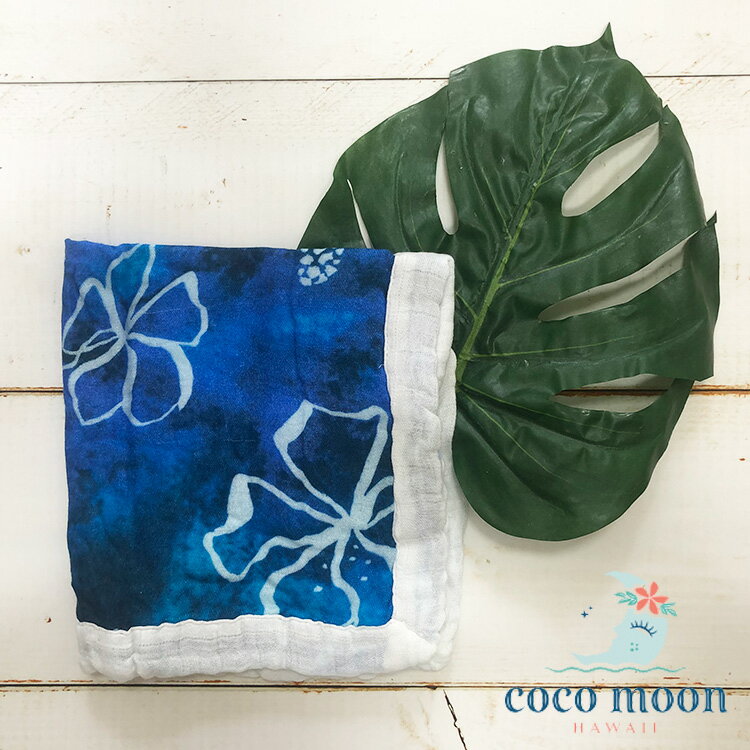 【Coco Moon（ココムーン）】ブランケット （Pacific Hues）セキュリティブランケットスワドル Swaddle ガーゼ ひざ掛け 赤ちゃん ベビー 新生児 男の子 女の子 出産祝い ギフト プレゼント ハワイ ハワイアン雑貨 お土産 Goldfish Kiss ゴールドフィッシュキス