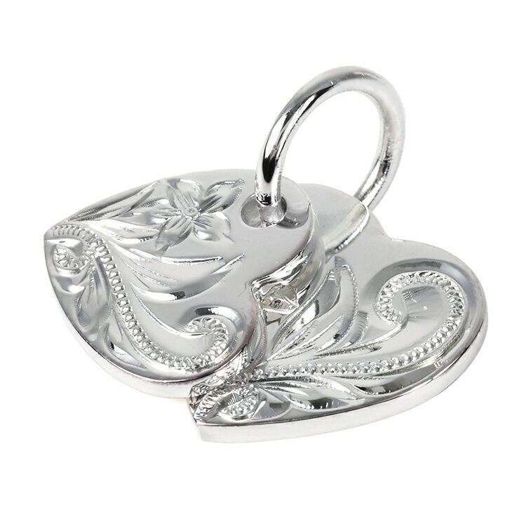 【ハワイアンジュエリー ネックレス】 ペンダント ハート Wハート ダブルハート シルバー ネックレス ペンダントトップ レディース アクセサリー ハワイアン ...